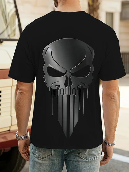 Graphic T-Shirt for Men Skull Tears Design 3D Print Superhero Graphic Tee Comfortable Fit T Shirt