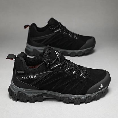 High Quality Leather Hiking Shoes Durable Outdoor Sport Men Trekking Leather Shoes Lace-Up Climbing Hunting Sneakers