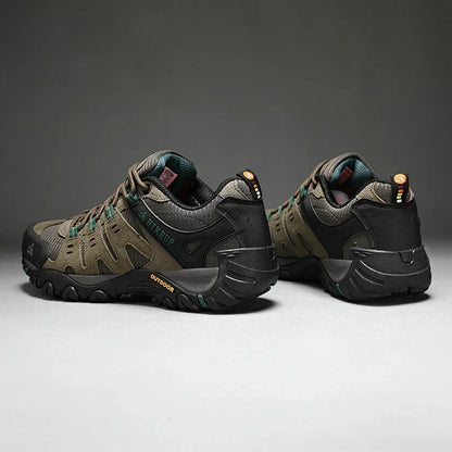 Men's Hiking Shoes Suede Leather Outdoor Shoes Wear-resistant Men Trekking Walking Hunting Tactical Sneakers