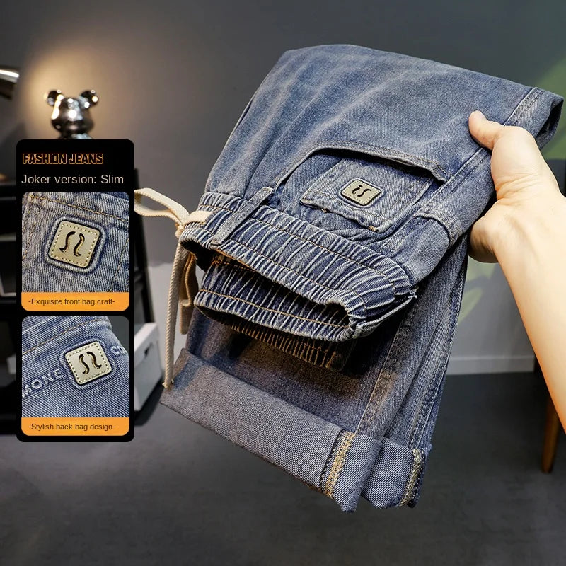 Calça Jeans Masculina Solta Reta 2026 Novo Estilo Casual Confortável Calça Jeans Masculina Moderna Moda Masculina