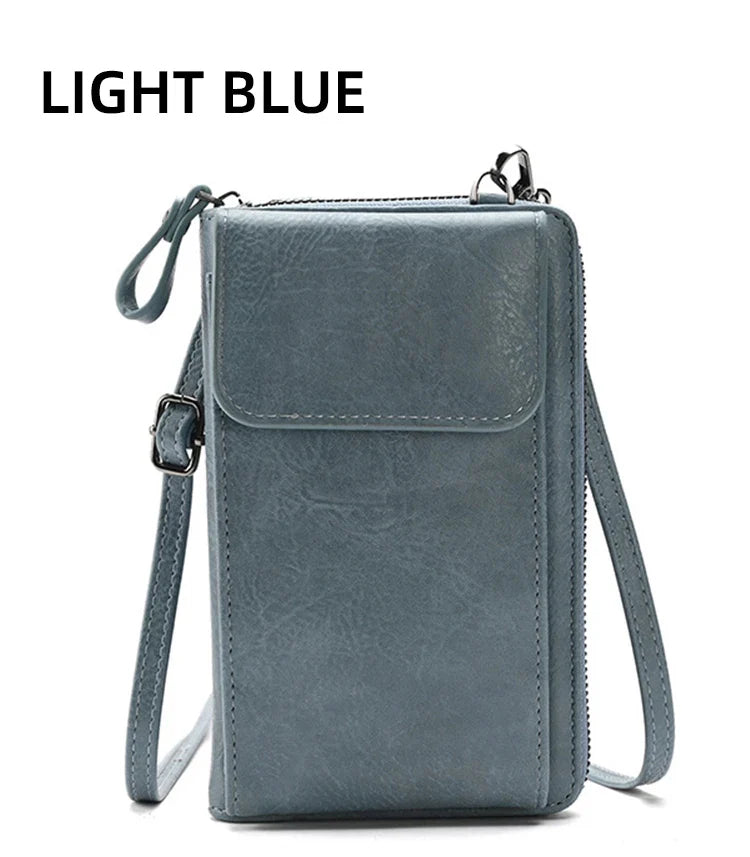 Fashionable single-shoulder bag, versatile crossbody bag, colorful mobile phone bag, large-capacity coin purse