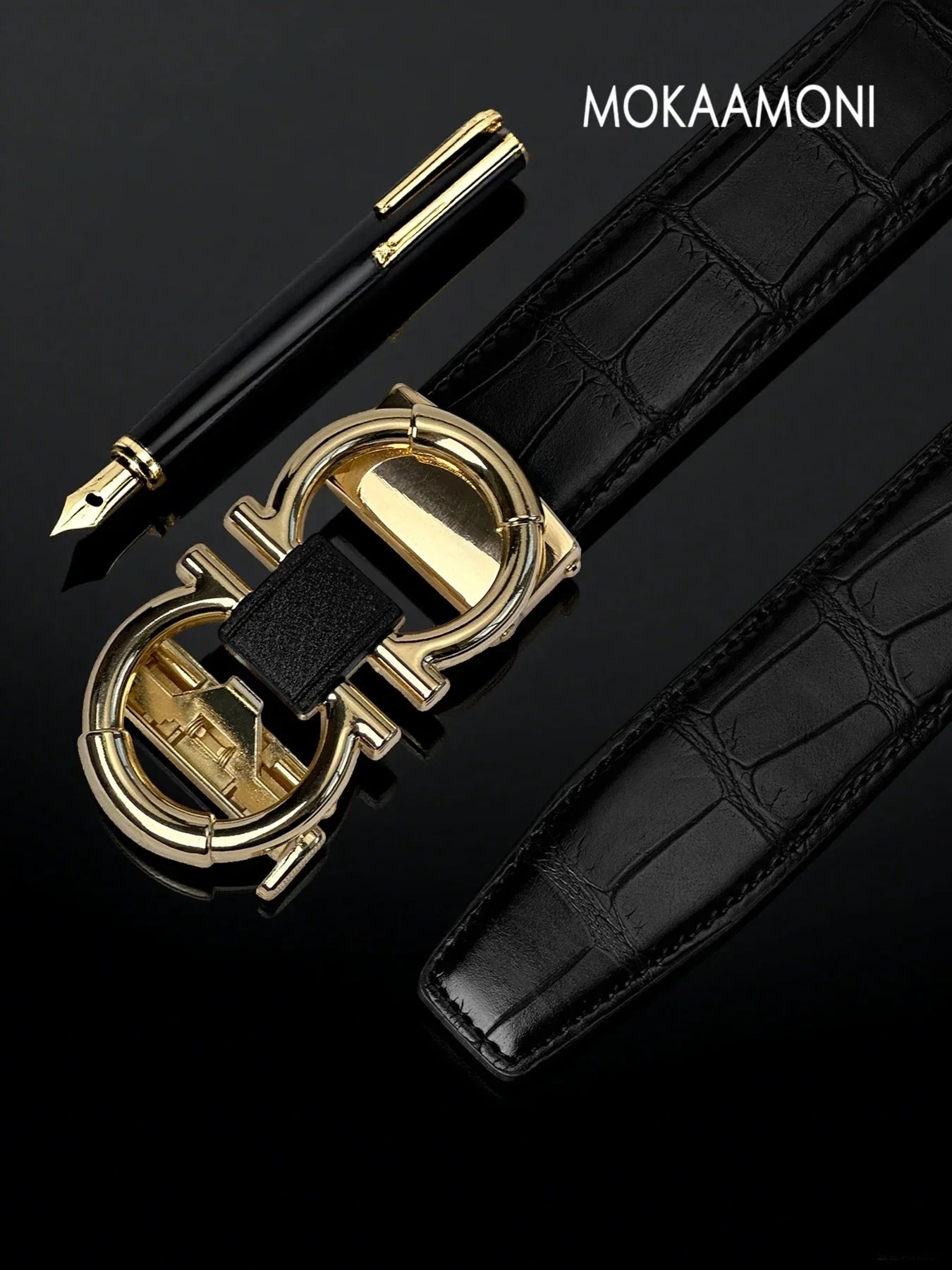 New Joker men's automatic buckle belt business buckle fashion belt
