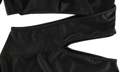 Hollow Out Solid New Sytle Hip Wrap Outfits Women Dresses Long Sleeve V Neck Fashion Party Sheath Lady Female Evening