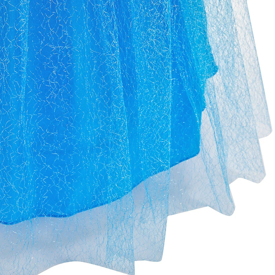 Vestido da Anna e Elsa para Meninas, Fantasia Cosplay Infantil de Halloween, Vestidos de Princesa para Crianças, Festa de Aniversário Elegante, Roupas de Carnaval 3-10 Anos