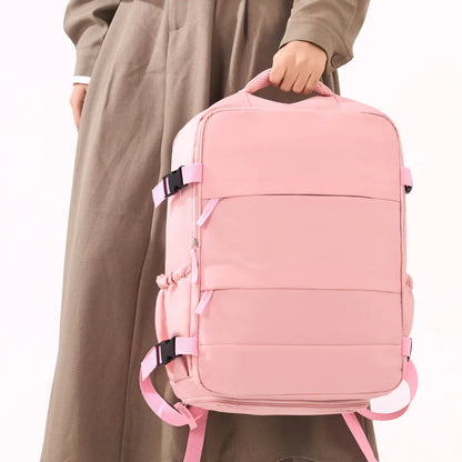 Cross-Border Travel Backpack for Men and Women, Large Capacity Shoe Compartment Luggage Bag, Computer Business Bag, Student School Bag, Commuting Bag