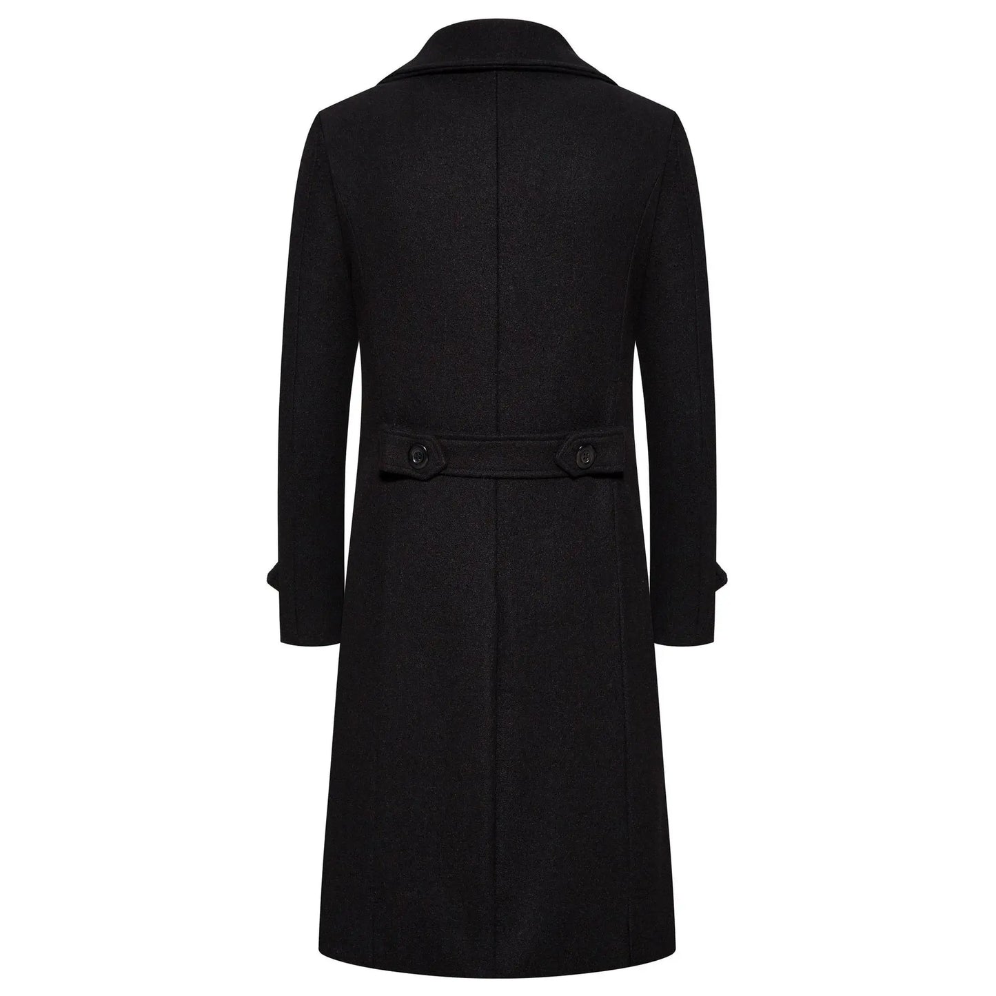 Spring Long Woolen Coats Men Fashion Double Breasted Trench Coats Autumn Turn Down Collar Slim Fit Windbreaker Male Outwear