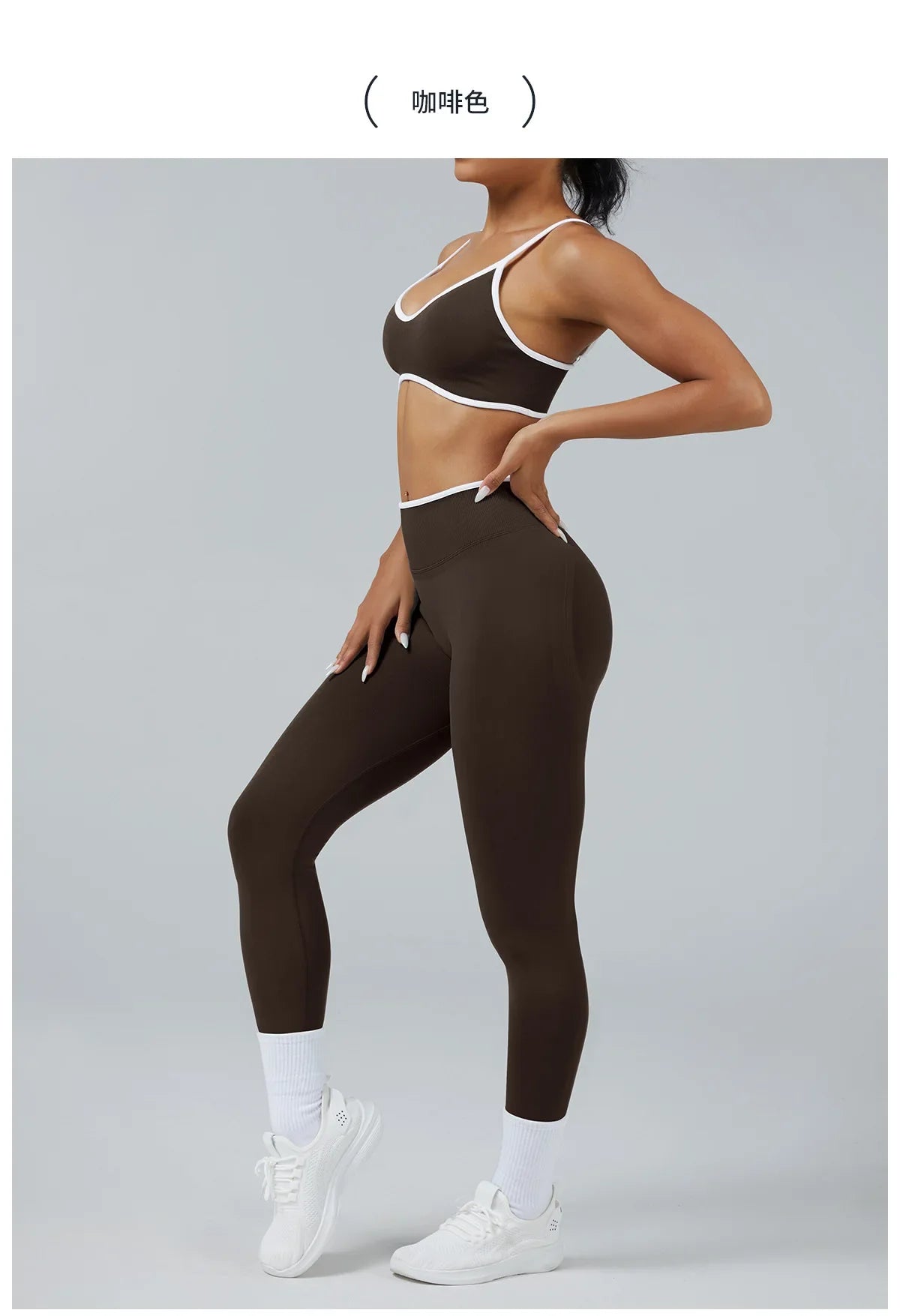 Seamless Yoga Set Women Gym Clothing Scrunch Bum Legging Sports Bras Padded Tank Top Workout Outfits Fitness Sportswear Suits