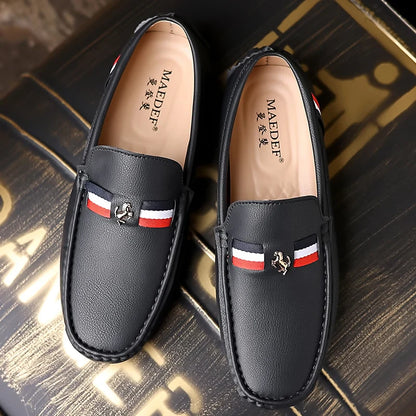 Loafers Men Casual PU Leather Loafers Mens Shoes Italian Comfortable Moccasins Luxury Formal Slip on Driving Shoes for Men
