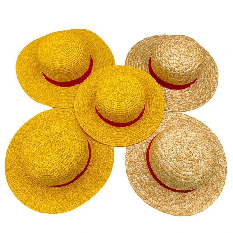 Luffy Straw Hat Anime Cartoon Cosplay Caps Accessories Summer Sun Hat