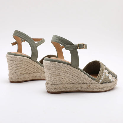 Women's Knitted Wedge Heel Sandals