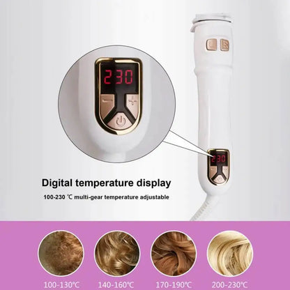 Automatic Hair Curling Iron 28mm Ceramic Barrel Rotating Curler for Big Waves and Smooth Damage Free Hair Styling