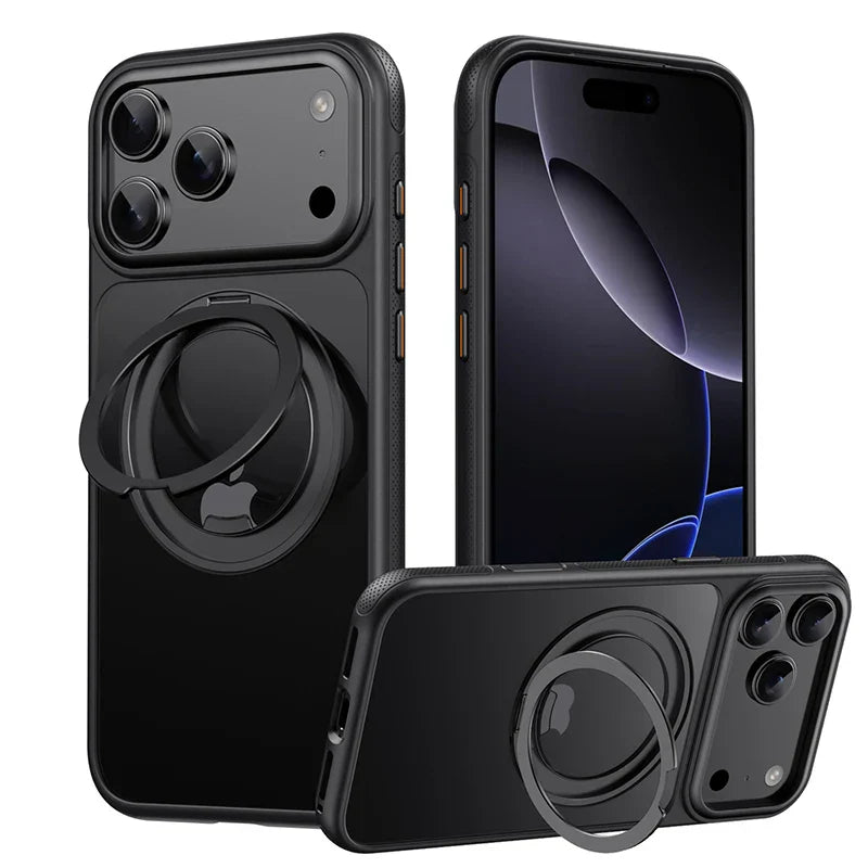Magnetic 360 Degrees Rotating Ring Holder Case For iPhone 17 Pro Max / 17 Air