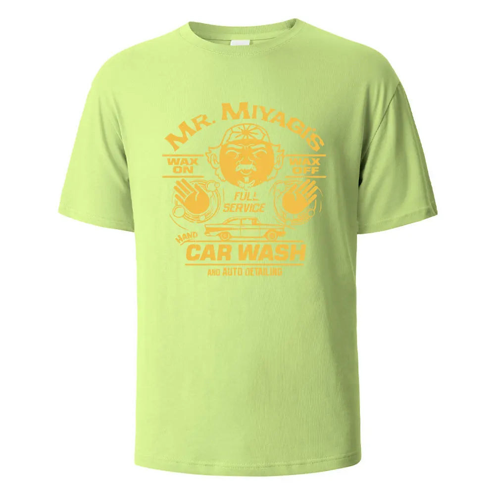 Men's Printed T-Shirt Mr.Miyagis Funny Graphic 100% Cotton Oversize Shortsleeved Tees For Men Women Summer Fashion Casual Tops