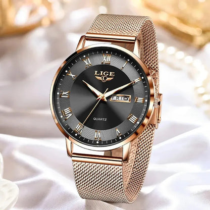 2024 New Watch Women Luxury Watches Ladies Creative Steel Women's Bracelet Watches Female Waterproof Clock Relogio Feminino