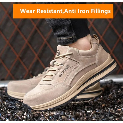safety autumn shoes breathable work shoes anti stab work sneakers with steel toe indestructible shoes anti smashing safety shoes