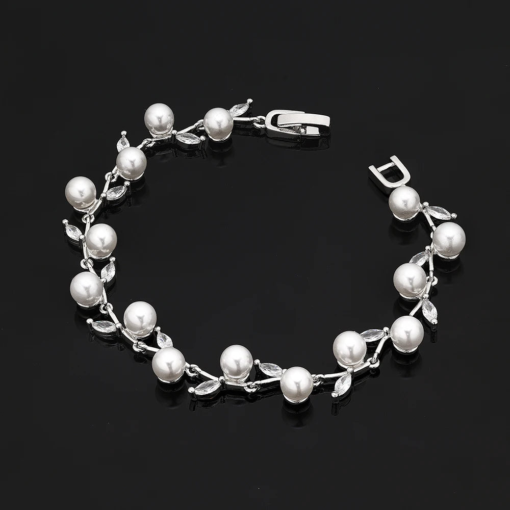 Trendy 4PCS Nigeria Wedding Jewelry Sets For Women UAE African Cubic Zircon Jewelry Set Bridal Accessories