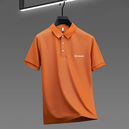 2026 new model men's golf short sleeves polo shirt lapel letter printing ventilate t-shirt business leisure exercise men's wear