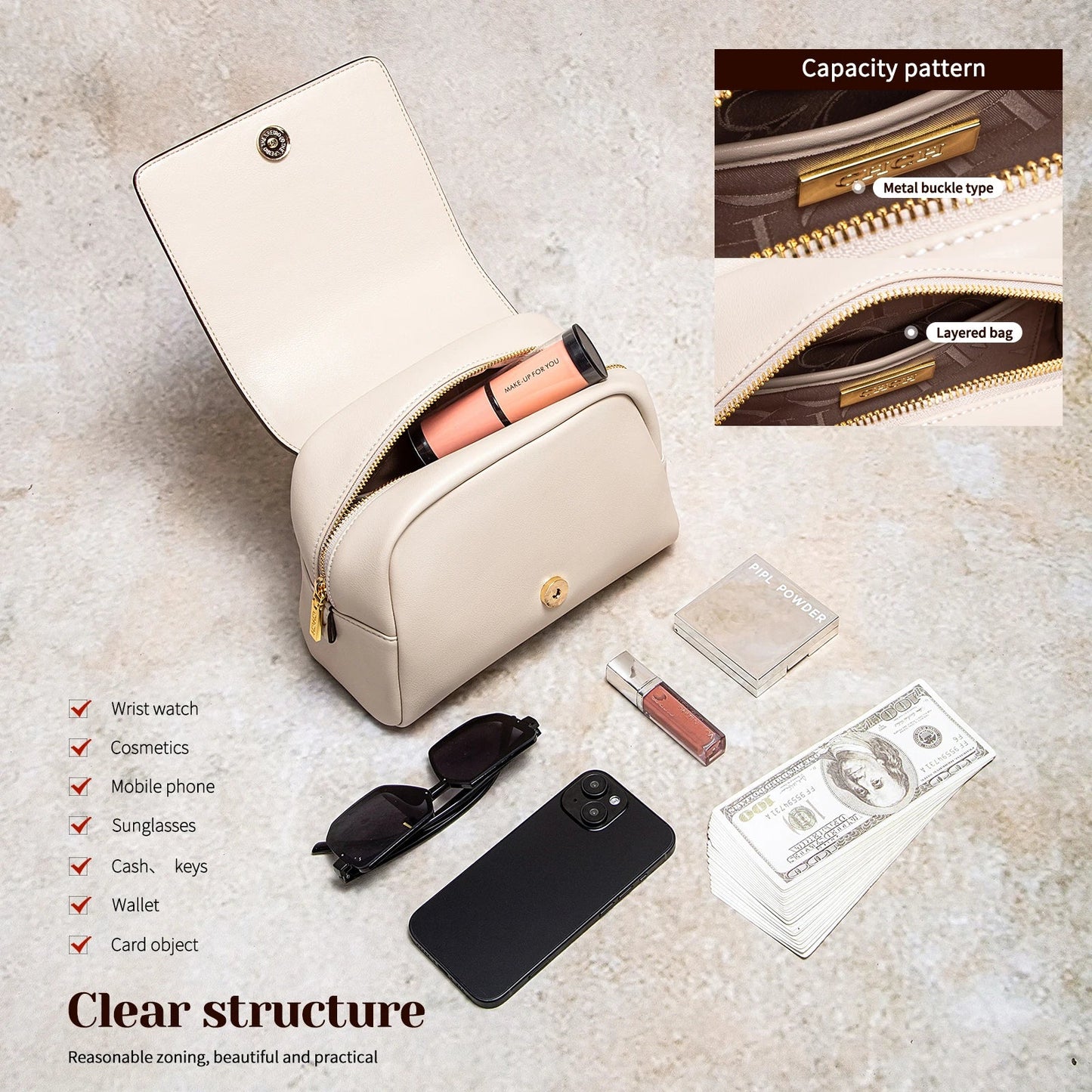 Women's Shoulder Bag Summer New Pink Crossbody Bag Magnetic Flip Cover Commuter Women's Bag