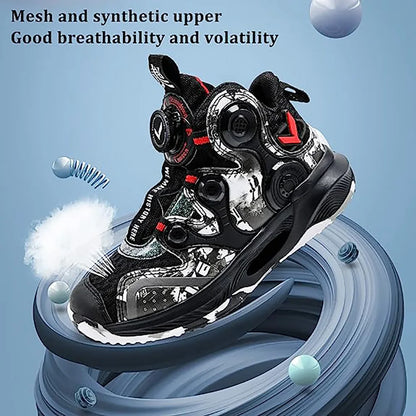 Kids Basketball Shoes Boys Air Cushion Sneakers Non-Slip Comfortable Outdoor Sports Shoes