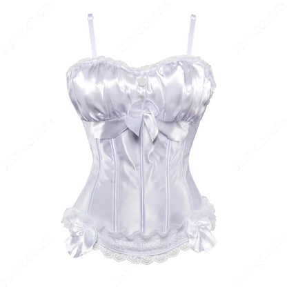 Women Corset Top With Straps Bustier Pink Lace Corset Overbust Tank Tops Thin Straps Sexy Green Corset for Women