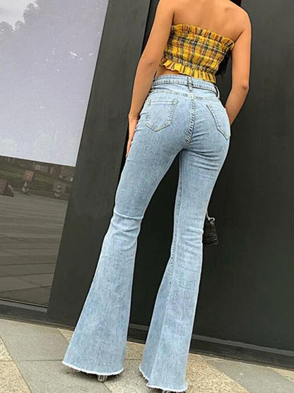 Y2k Jeans Women High Waist Fashion Stretch tall and thin Trousers