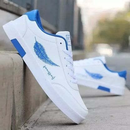 Summer Men's White Sports Shoes Fashion Male leather casual Shoes