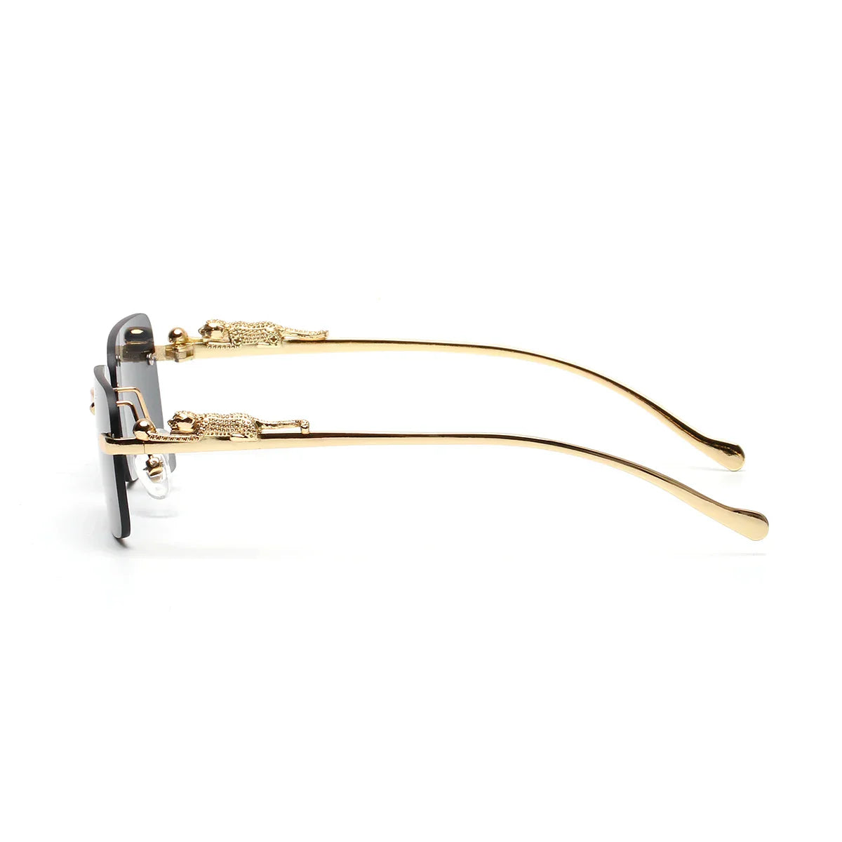 rimless sunglasses UV400 fashion square metal glasses for men women designer man's brand sun glasses shades for outdoor