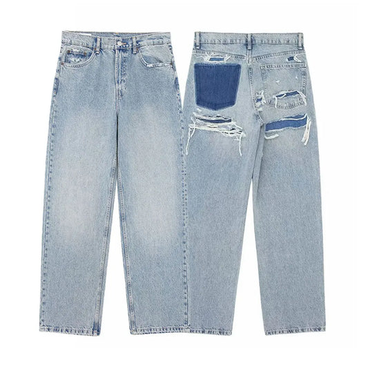 Women's Street Fashion Denim Blue Jeans