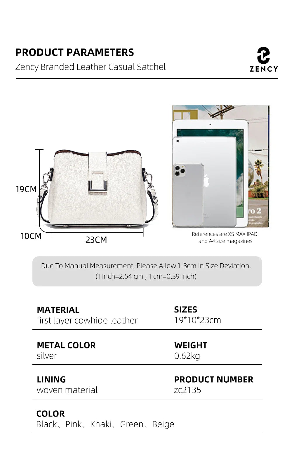 Genuine Leather White Designer Noble Shopper Shoulder Bag Commuter Large Bucket Handbag Women Tote Bucket Cross Body Bag