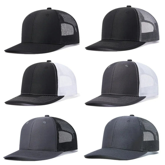 Unisex Cap Slight Curved Brim Style Trucker Hat  Men & Women Casual Outdoor Breathable Summer Cap
