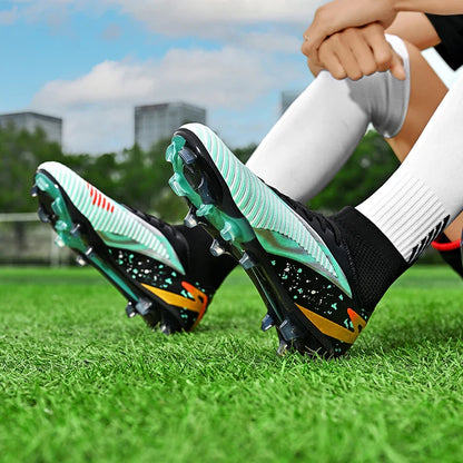 New Men Football Boots Sports Shoes Futsal High Ankle Soccer Shoes High-quality Indoor Non-Slip Outdoor Ultralight Non-Slip