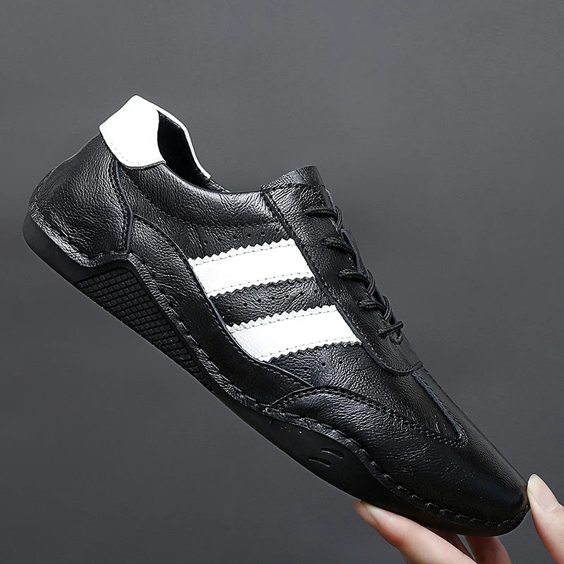 Genuine Leather Octopus bean shoes For Men Fashion Flats Shoes walking sports loafer breathable outdoor Men's driving shoes