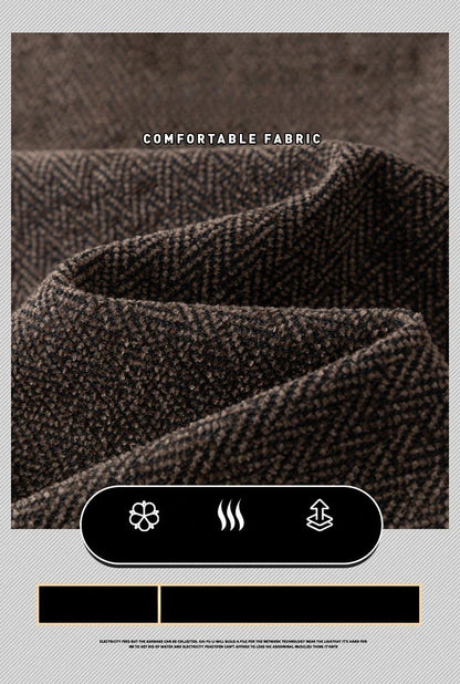 Men's Slim Fit Chenille Long Pants Advanced Business Casual Trousers Trend Autumn Comfortable Daily Wear Male Clothing
