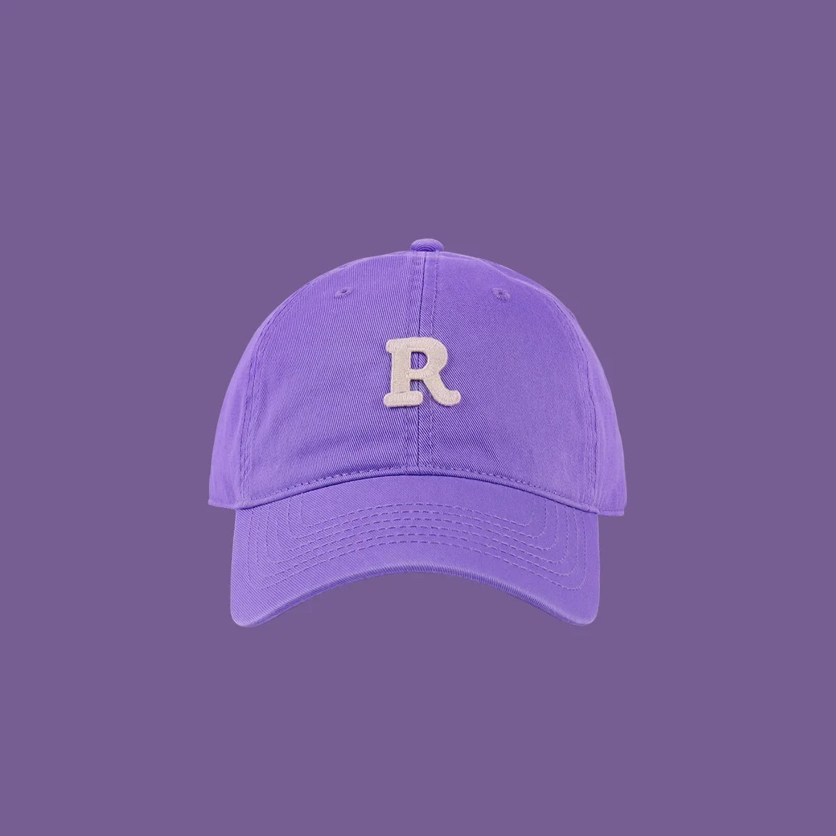 New Fashion Designer Purple Hats Outdoor Sports Baseball Cap Unisex Adjustable Cotton Customized Embroidery Plain Baseball Cap