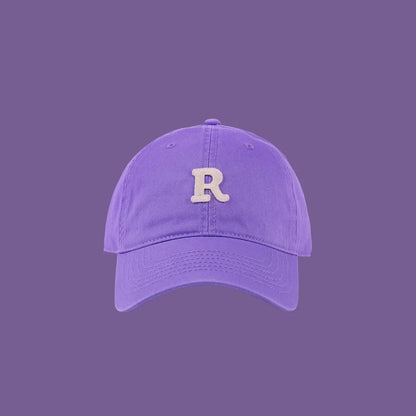 New Fashion Designer Purple Hats Outdoor Sports Baseball Cap Unisex Adjustable Cotton Customized Embroidery Plain Baseball Cap