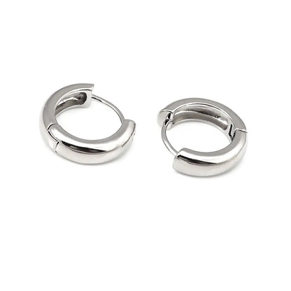 6PCS 14MM 16MM 18MM 23MM 25MM 30MM 18K Gold Color Brass Round Circle Loop Earrings Hoops Jewelry Making Supplies Accessories