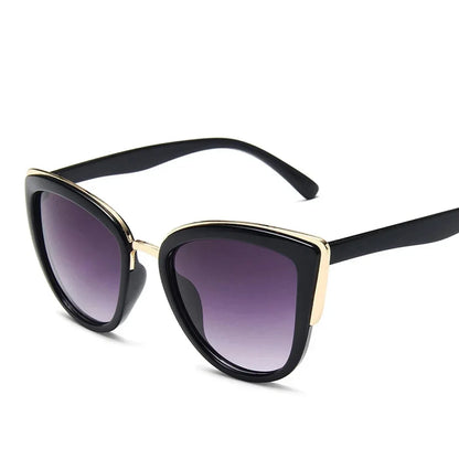 Retro Cateye Sunglasses for Women Polarized Vintage Classic Eyewear UV400 Protection