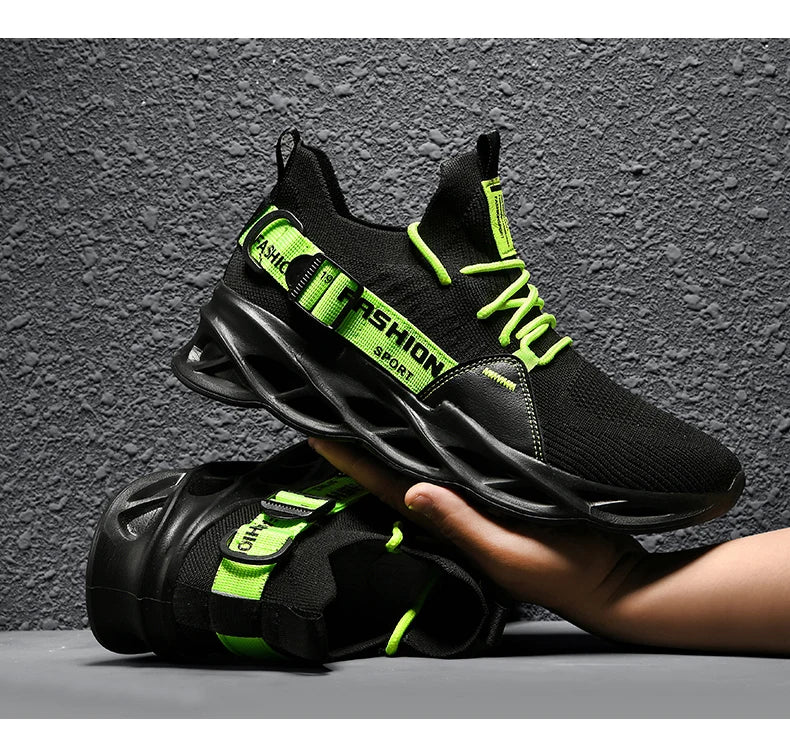 Tênis Masculino de Malha Respirável Casual Sapatos Masculinos Unissex Leve Macio Sola Grossa Buraco Sapatos de Casal Tênis Atlético Sapatos Femininos
