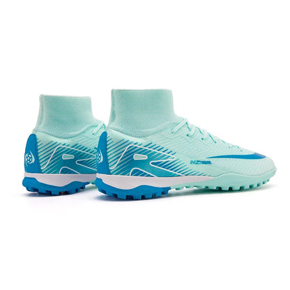 Kids Soccer Cleats for Boys and Girls Youth High-top Football Shoes Outdoor Athletic Turf Soccer Shoes