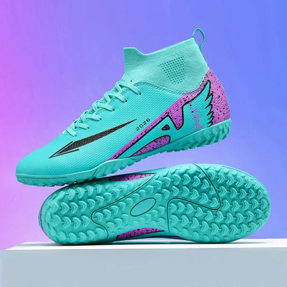New Men Soccer Shoes Outdoor High Ankle Non-Slip Sports Shoes Ultralight Indoor Football Boots High-quality Futsal Non-Slip