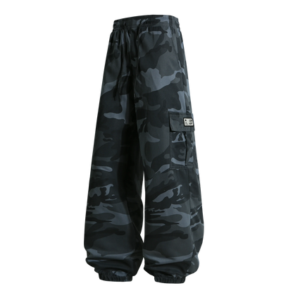 Men's  Camouflage Cargo Pants Sweatpants Outdoor Bunched Long Trousers  Casual Autumn Multi-Pocket Durable Workwear Male Trouser