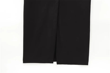 Women's Dress Black Long Dresses Spring Summer 2025 Button Up Sleeveless Sundress Vestidos Elegant Casual Women's Dresses