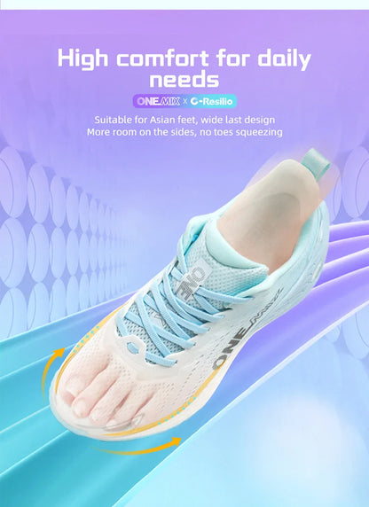 NEW Male Racing Breathable Cushioning Non-Slip Sneakers Mesh Breathable Shock Rebound Lightweight Fitness Shoes