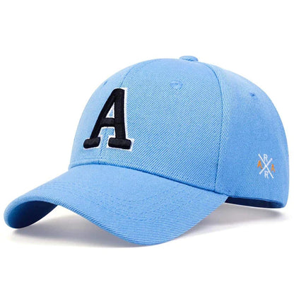 Unisex Letter Embroidery Baseball Cap Spring and Autumn Snapback Hat Adjustable Casual Cap Sunscreen Hat