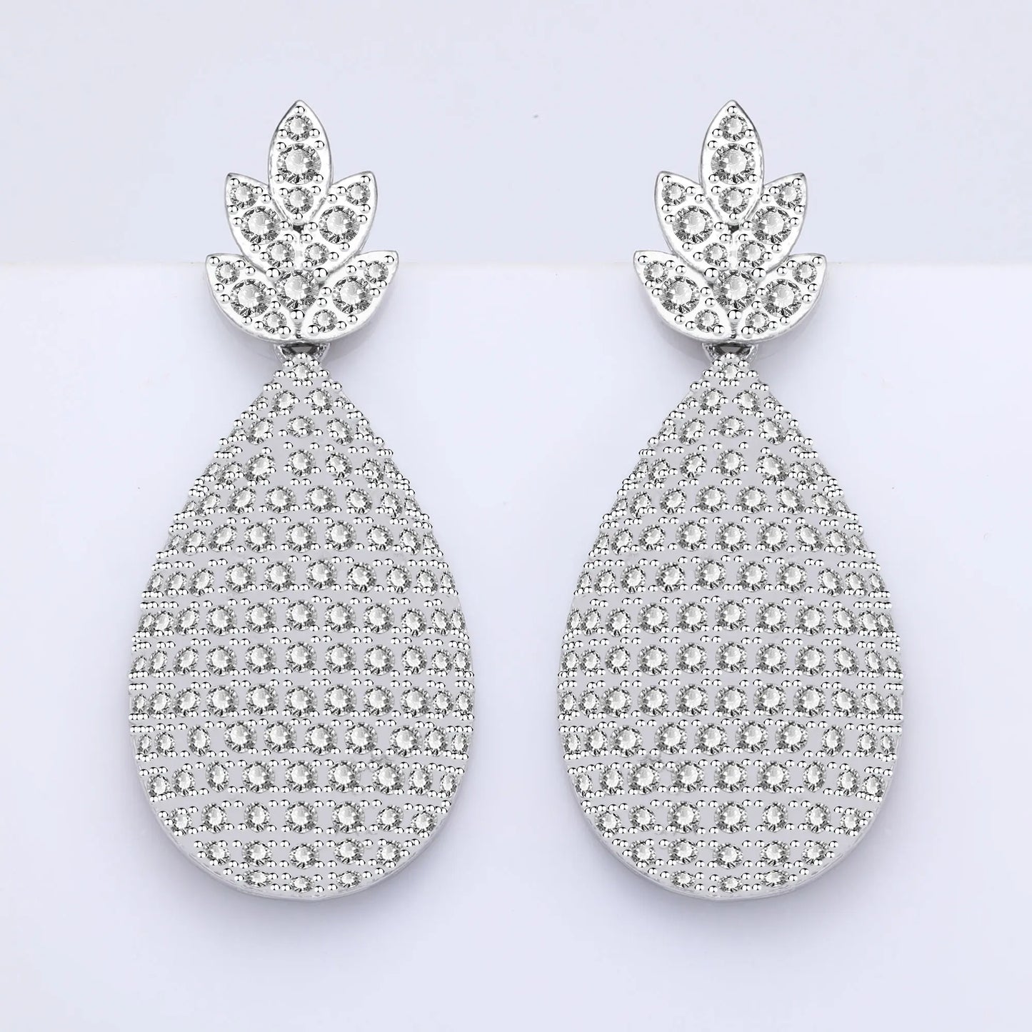 2024 New 4-piece Cubic Zirconia Women's Jewelry Necklace Earrings Bracelet Rings Bridal Wedding Jewelry Set