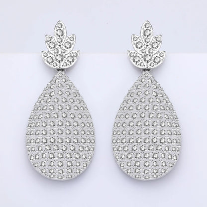 2024 New 4-piece Cubic Zirconia Women's Jewelry Necklace Earrings Bracelet Rings Bridal Wedding Jewelry Set
