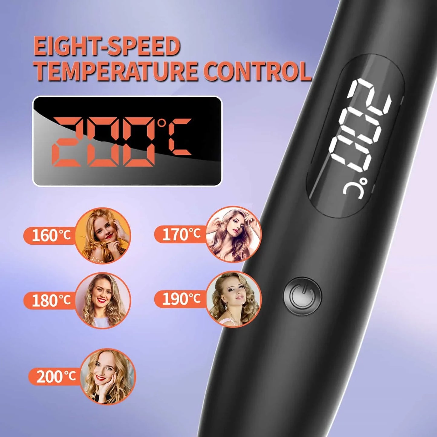 Thermal Brush Styling Comb Electric Fast Heating Anti Scald 3 in 1 Straightener Heated Brush Professional Hair Styling Brush