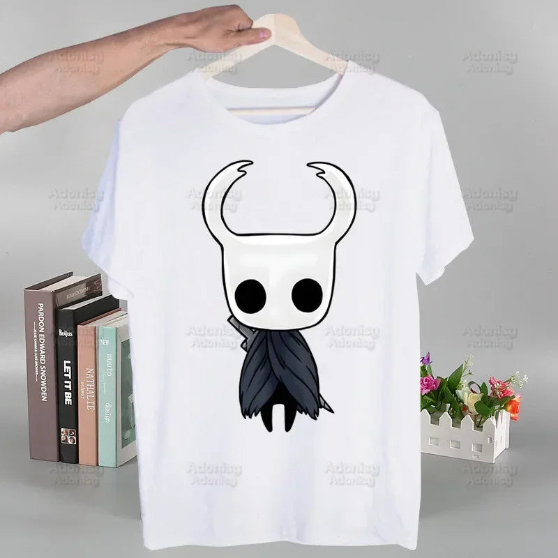Hollow Knight T Shirt Fashion Print Tshirt Summer Mens Novelty Short Sleeve Game Cartoon Men T-shirt Men Funny Tops