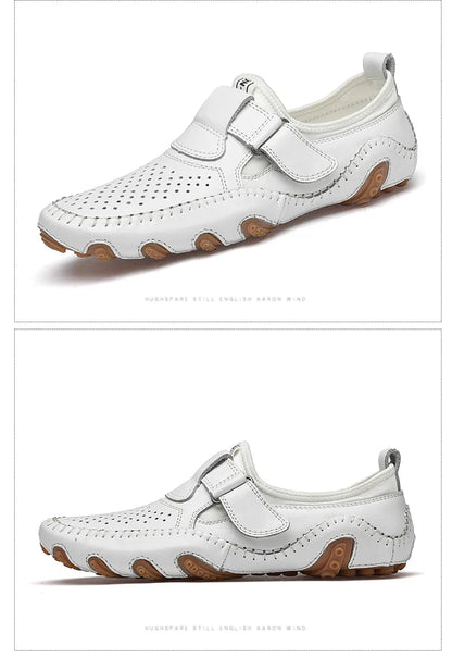 Fashion Loafer Shoes Men Genuine Leather Soft Comfy Slip-on Moccasins Handmade Man Casual Shoes Drive Walk Luxury Leisure