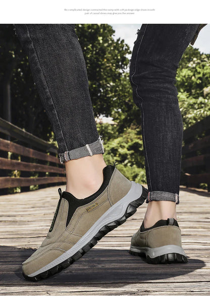 Outdoor Comprehensive Training Shoes Casual Men's Shoes Breathable Suede Leather Shoes Non-slip Walking Shoes Sports Shoes